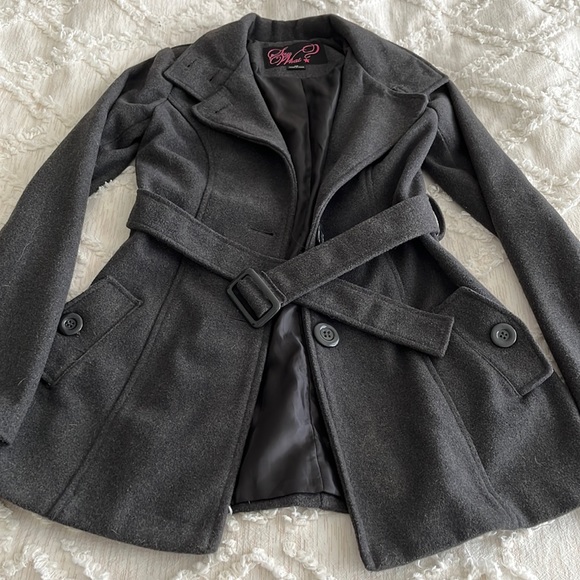 Say What? Jackets & Coats Junior Peacoat With Belt Poshmark